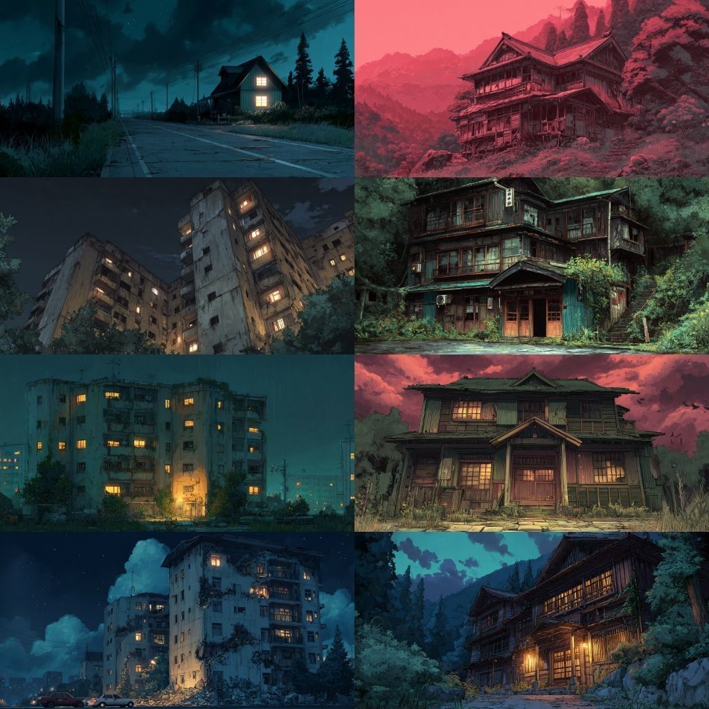 【背景素材】不穏な風景260枚(病院,路地裏,儀式,ホラー系)