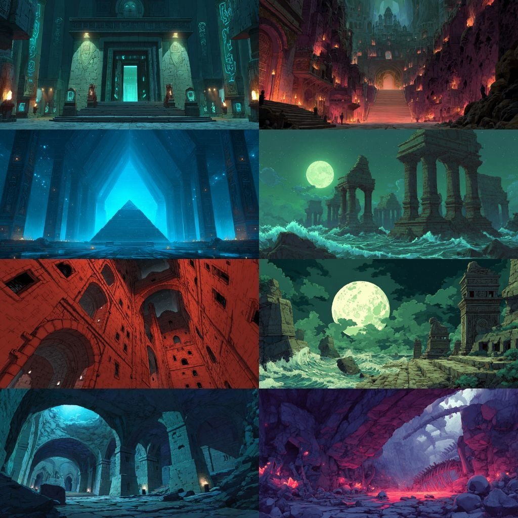 【背景素材】異世界250枚(ファンタジー,ダンジョン,儀式)