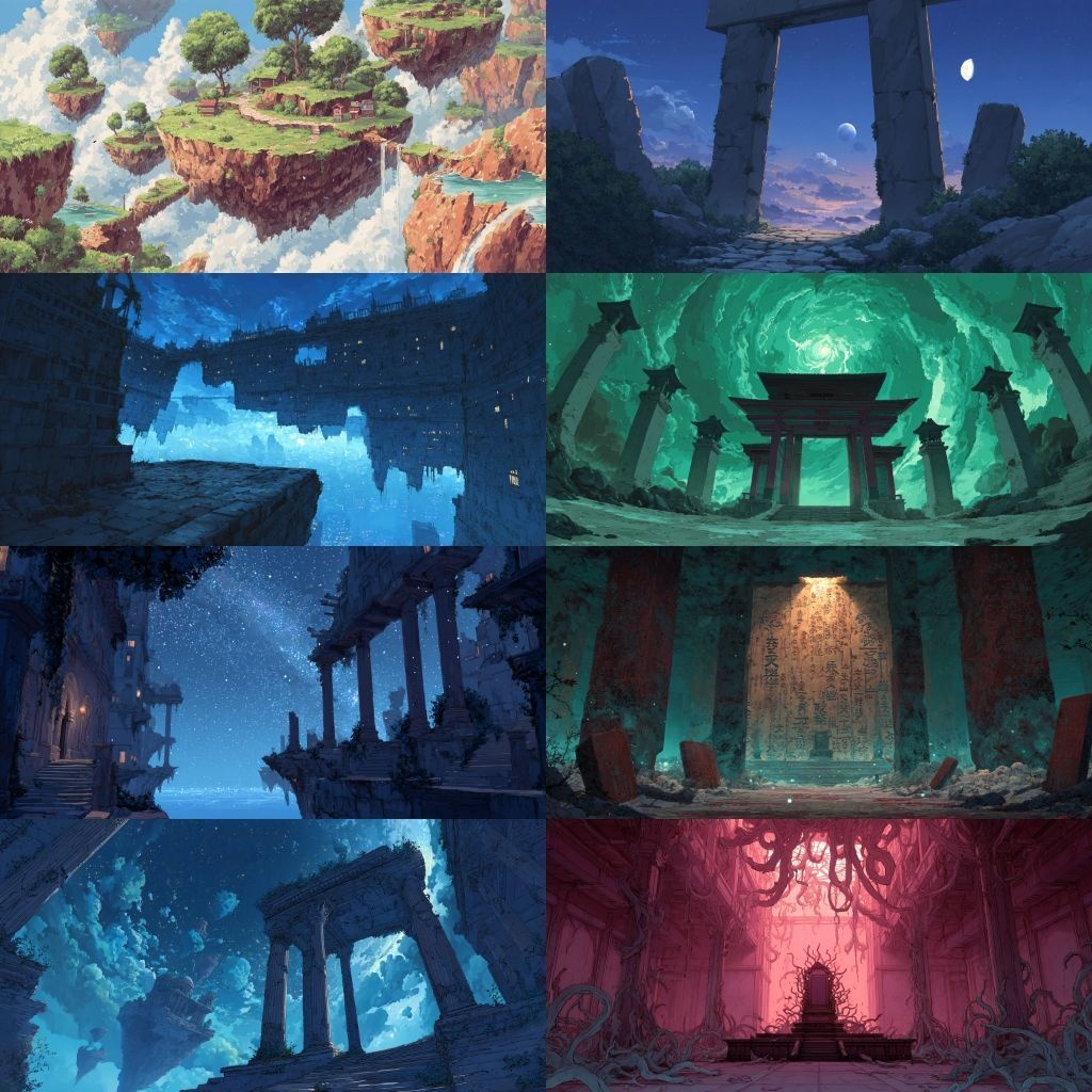 【背景素材】異世界250枚(ファンタジー,ダンジョン,儀式)