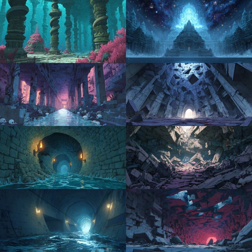 【背景素材】異世界250枚(ファンタジー,ダンジョン,儀式)