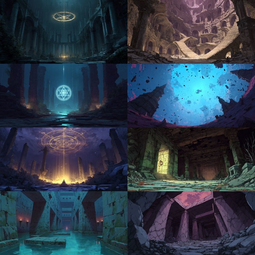 【背景素材】異世界250枚(ファンタジー,ダンジョン,儀式)