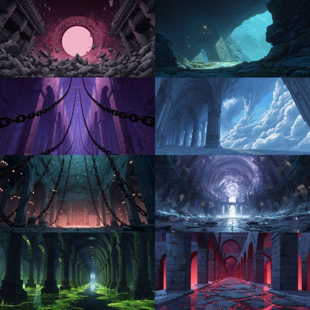 【背景素材】異世界250枚(ファンタジー,ダンジョン,儀式)