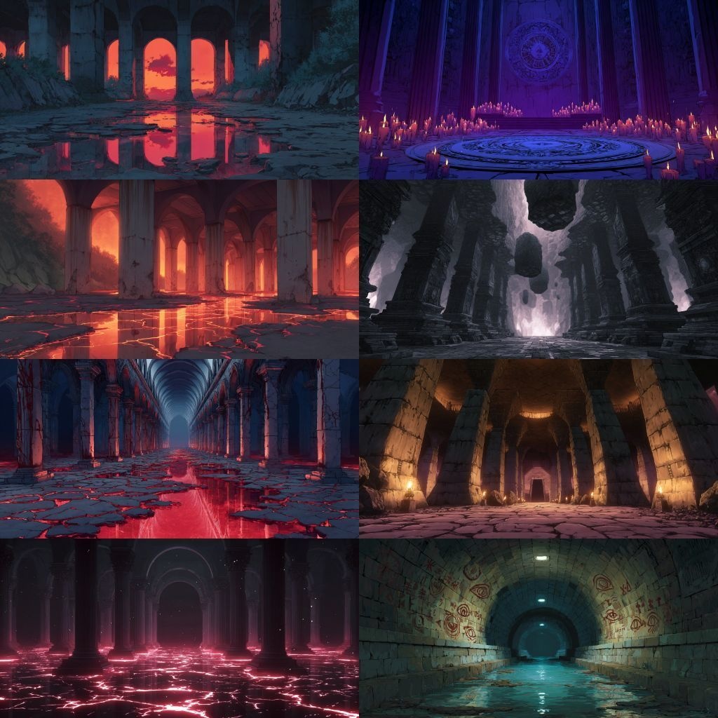 【背景素材】異世界250枚(ファンタジー,ダンジョン,儀式)