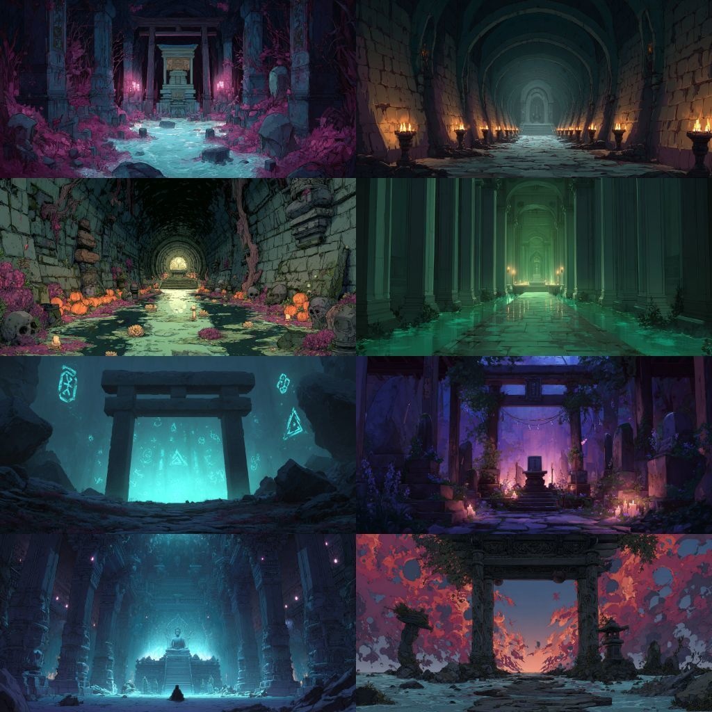 【背景素材】異世界250枚(ファンタジー,ダンジョン,儀式)