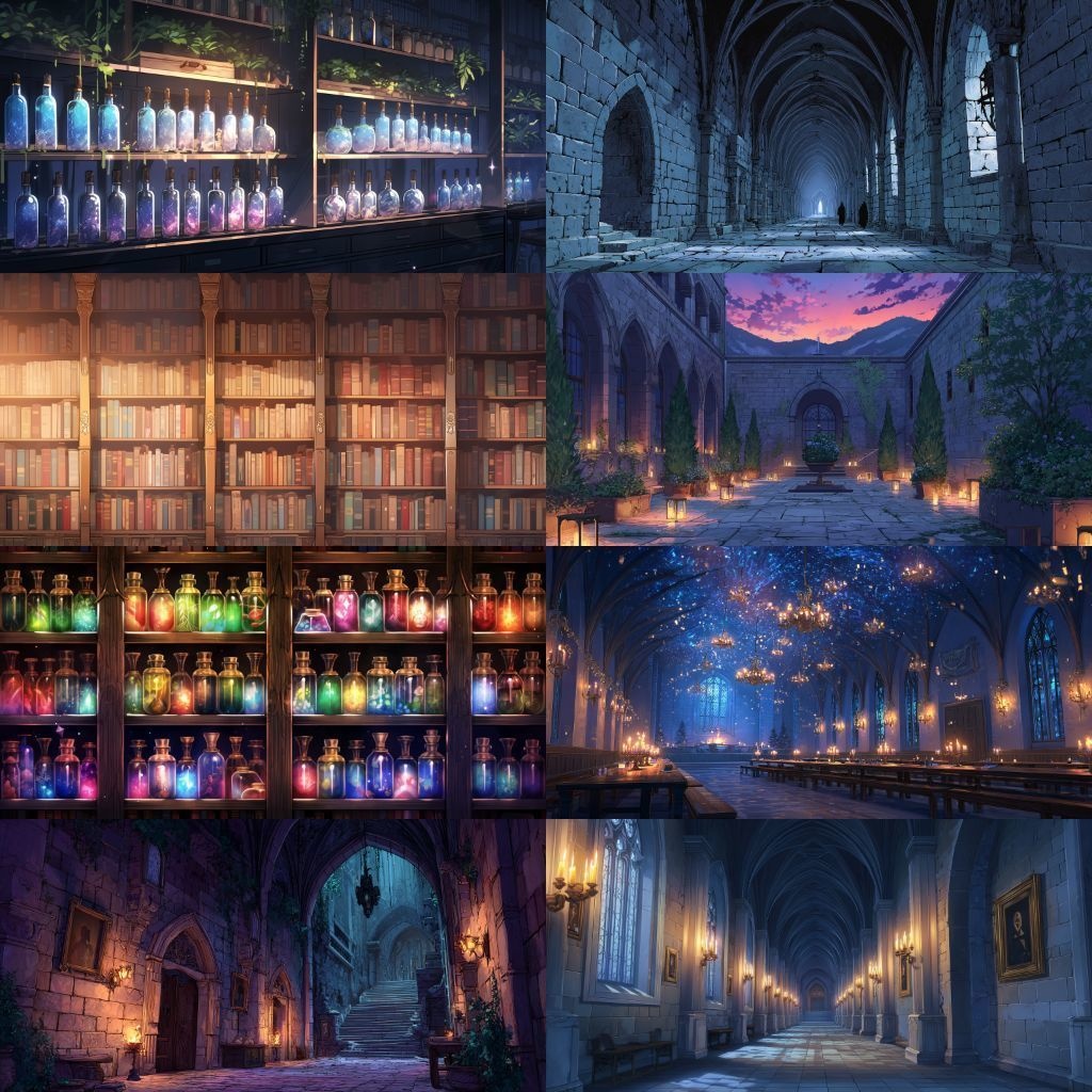 【背景素材】魔法学校250枚(教室,談話室,校長室,城,ショップ)