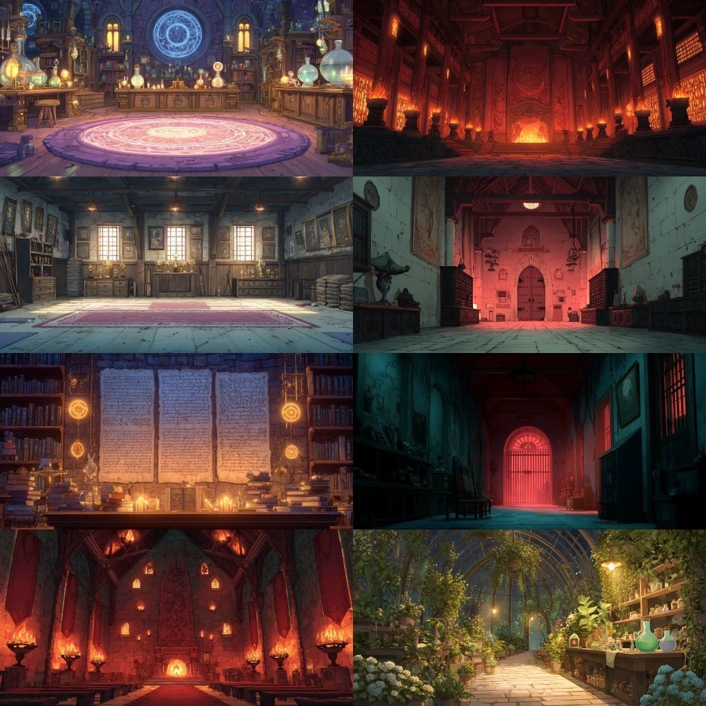 【背景素材】魔法学校250枚(教室,談話室,校長室,城,ショップ)