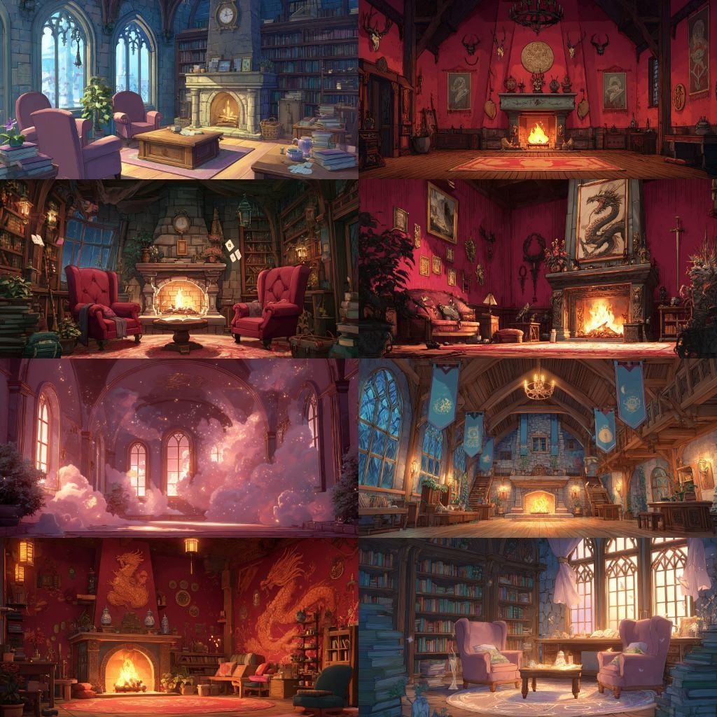 【背景素材】魔法学校250枚(教室,談話室,校長室,城,ショップ)