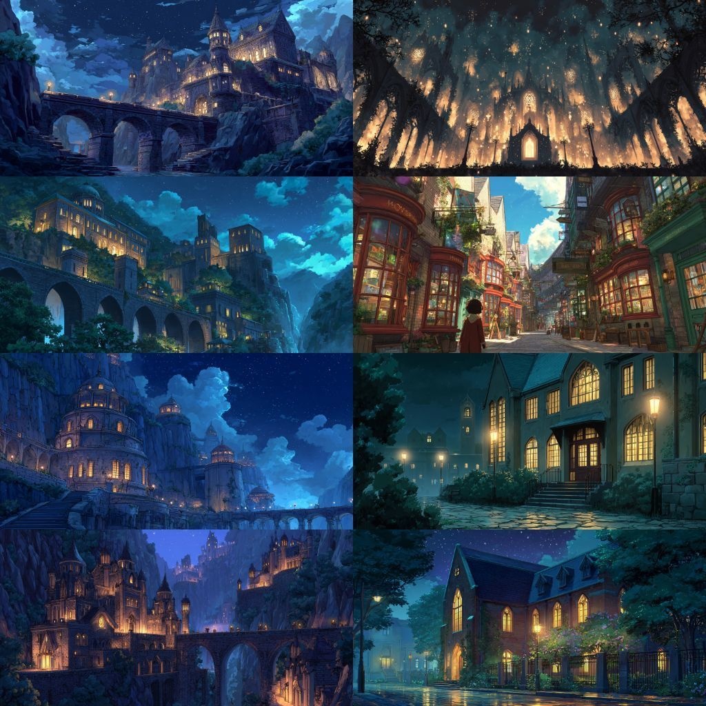 【背景素材】魔法学校250枚(教室,談話室,校長室,城,ショップ)