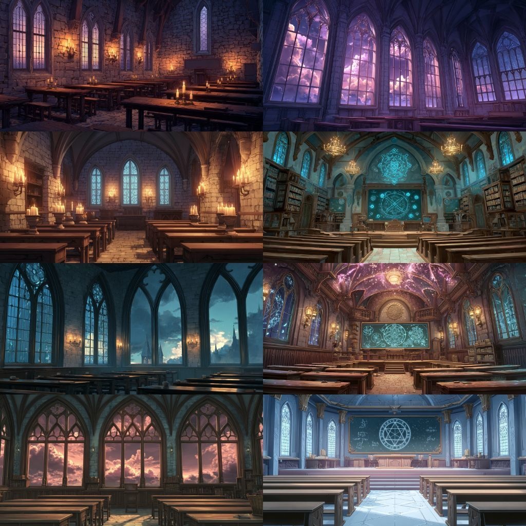 【背景素材】魔法学校250枚(教室,談話室,校長室,城,ショップ)