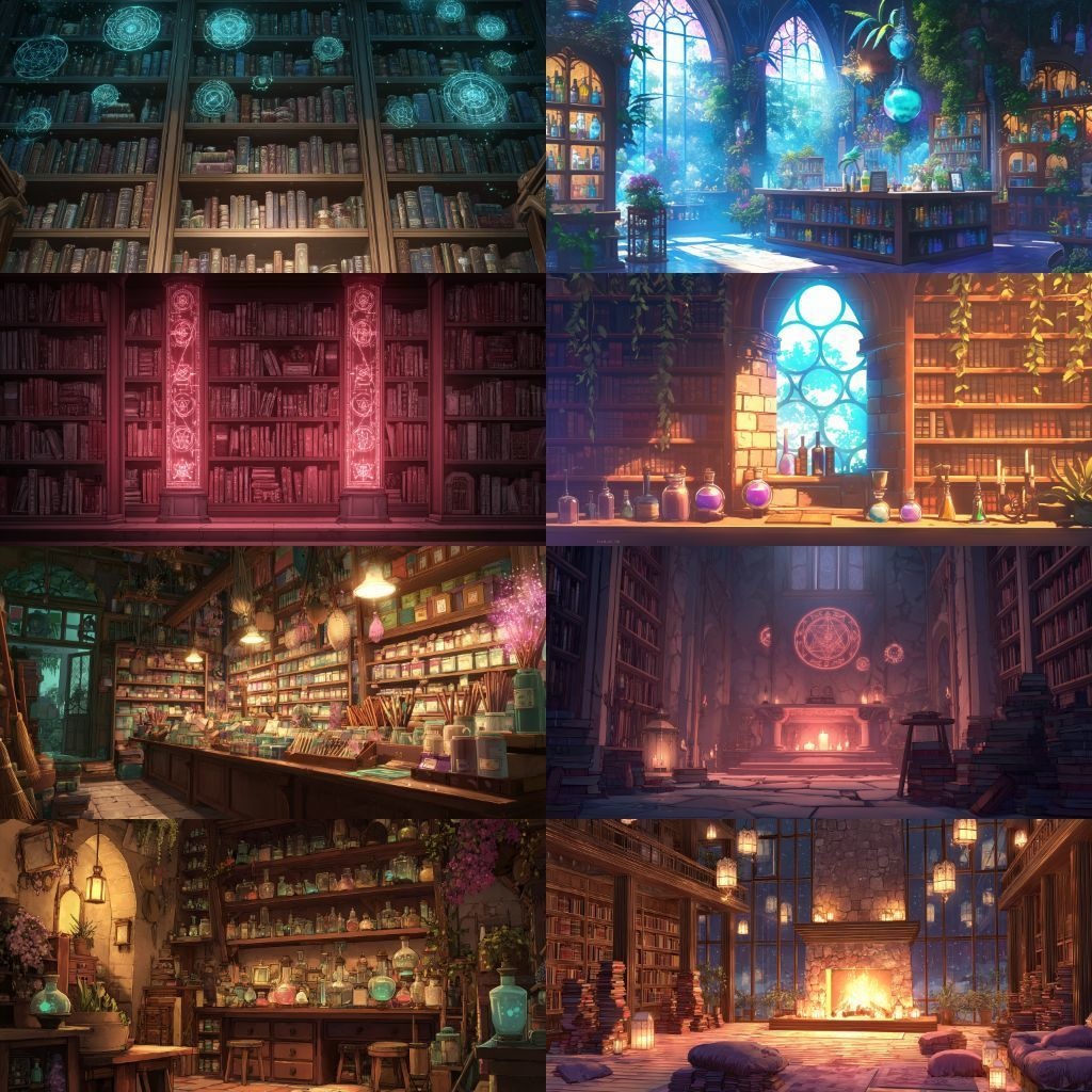 【背景素材】魔法学校250枚(教室,談話室,校長室,城,ショップ)