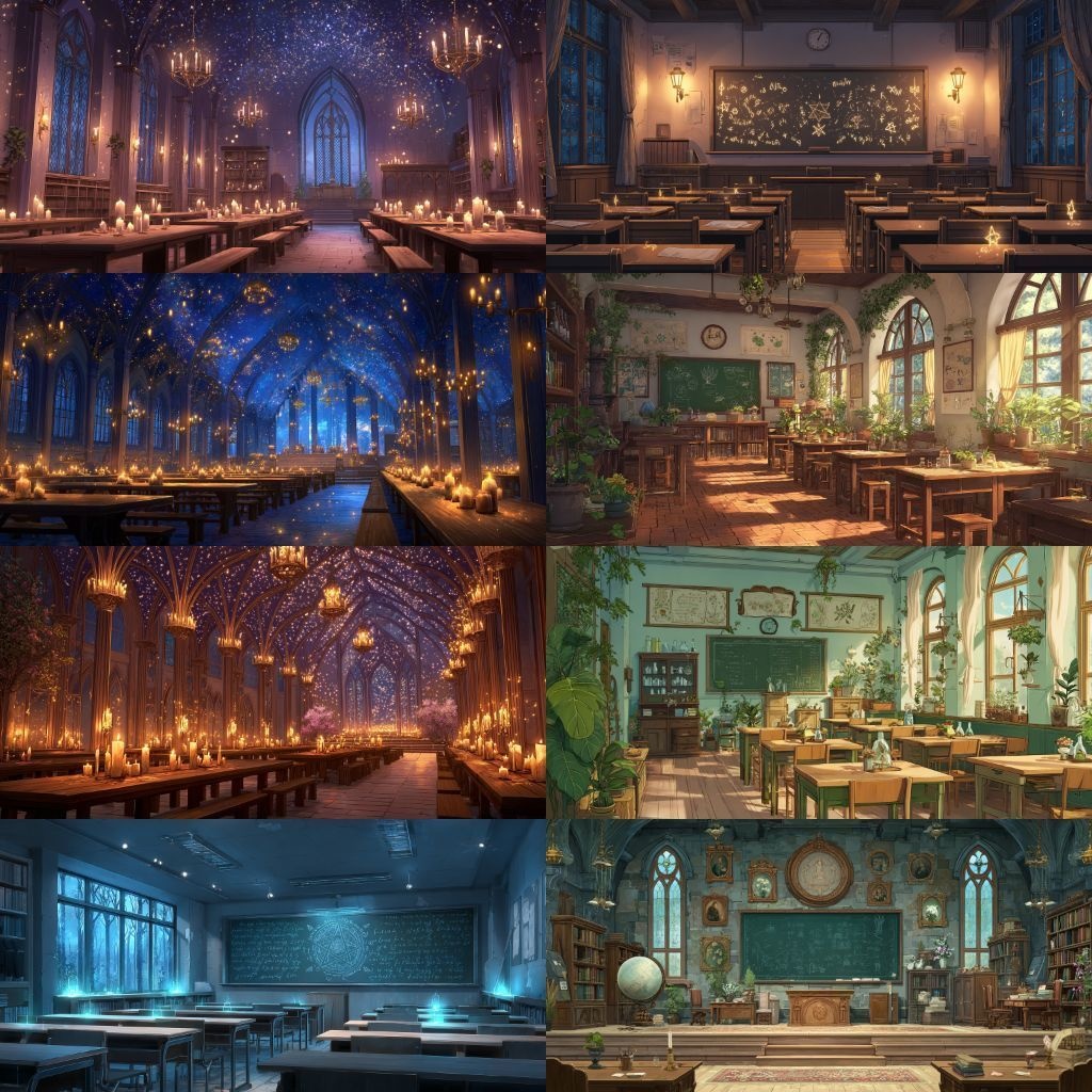 【背景素材】魔法学校250枚(教室,談話室,校長室,城,ショップ)