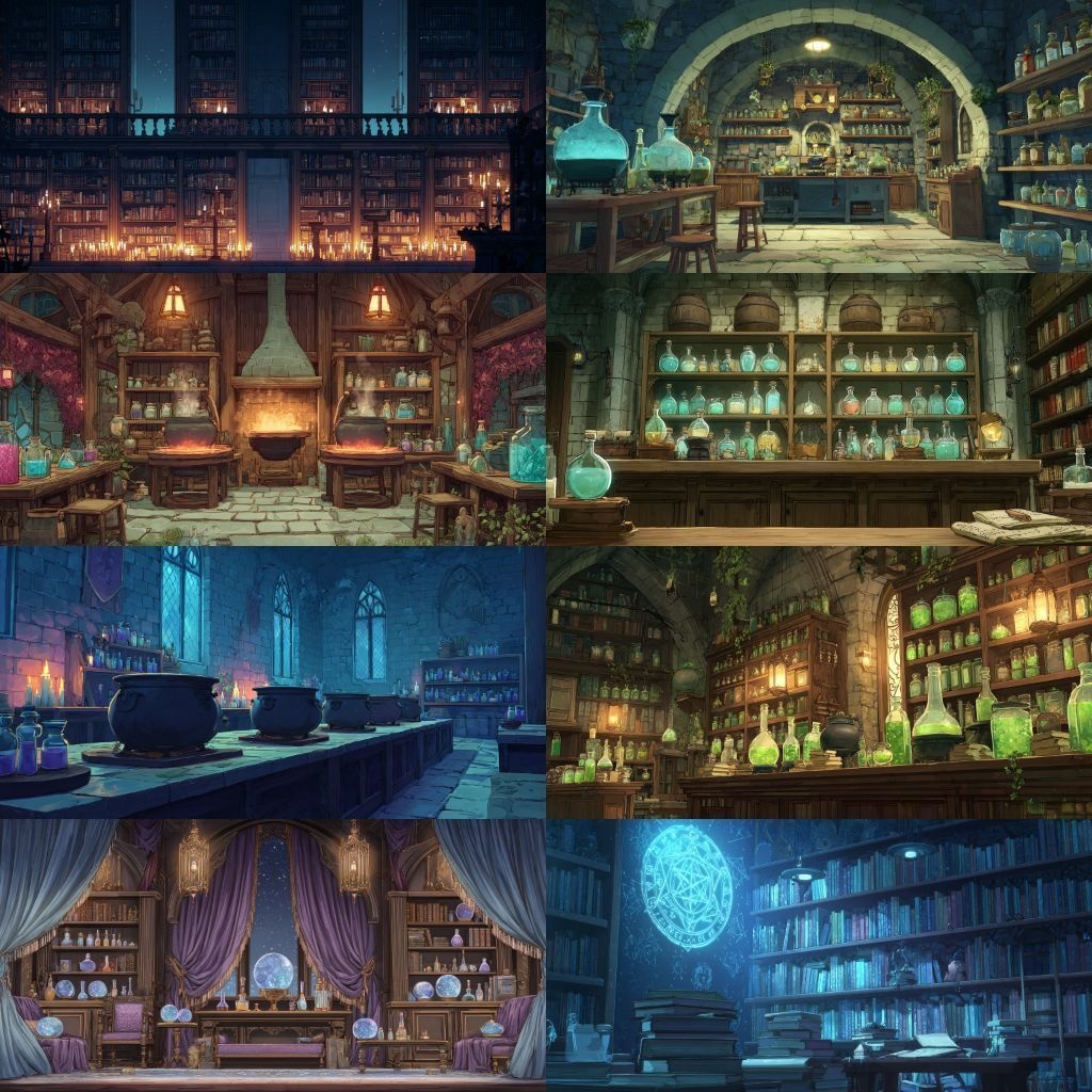 【背景素材】魔法学校250枚(教室,談話室,校長室,城,ショップ)