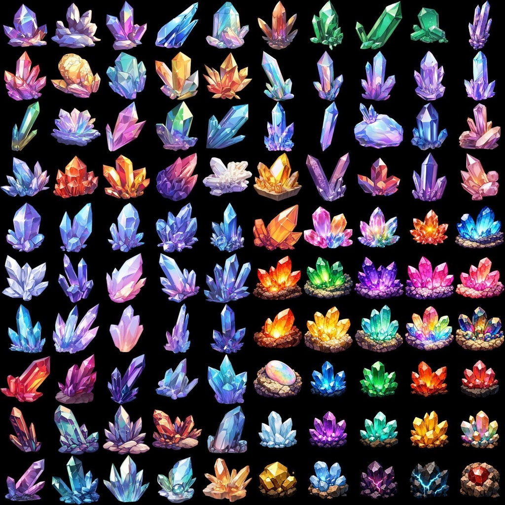 【透過素材】宝石540枚