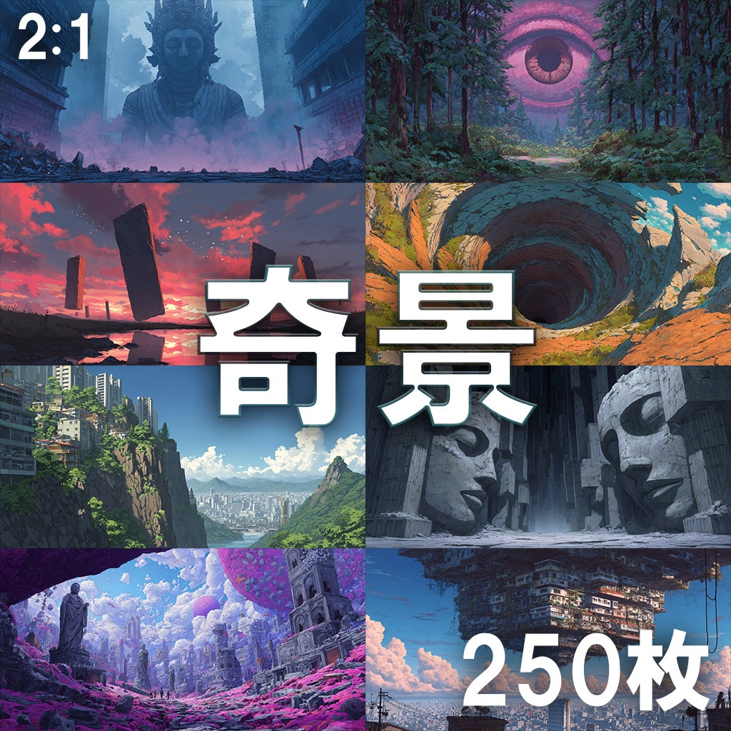 【背景素材】奇景250枚