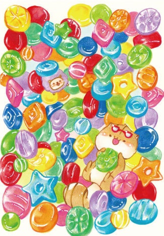 おかしなリスコシリーズ ポストカード