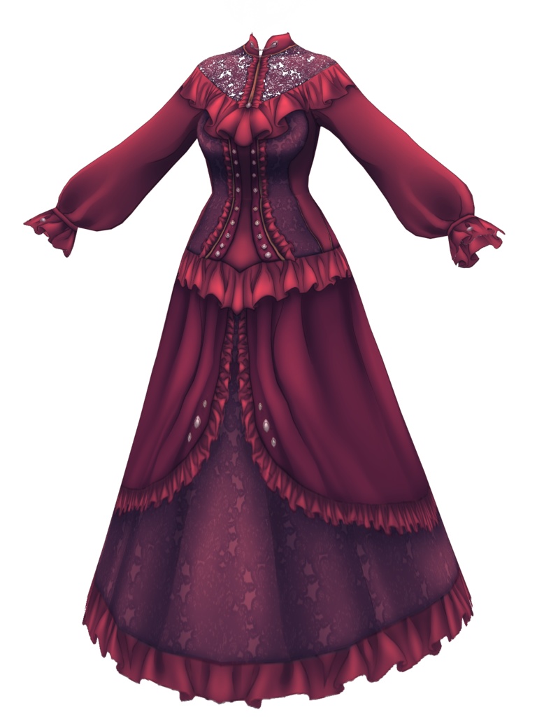 Victorian/Doll Dress for Vroid
