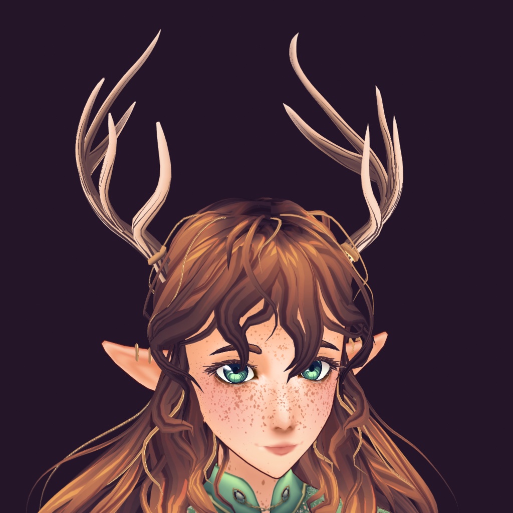 [Vroid] Deer Antlers Hair Presets