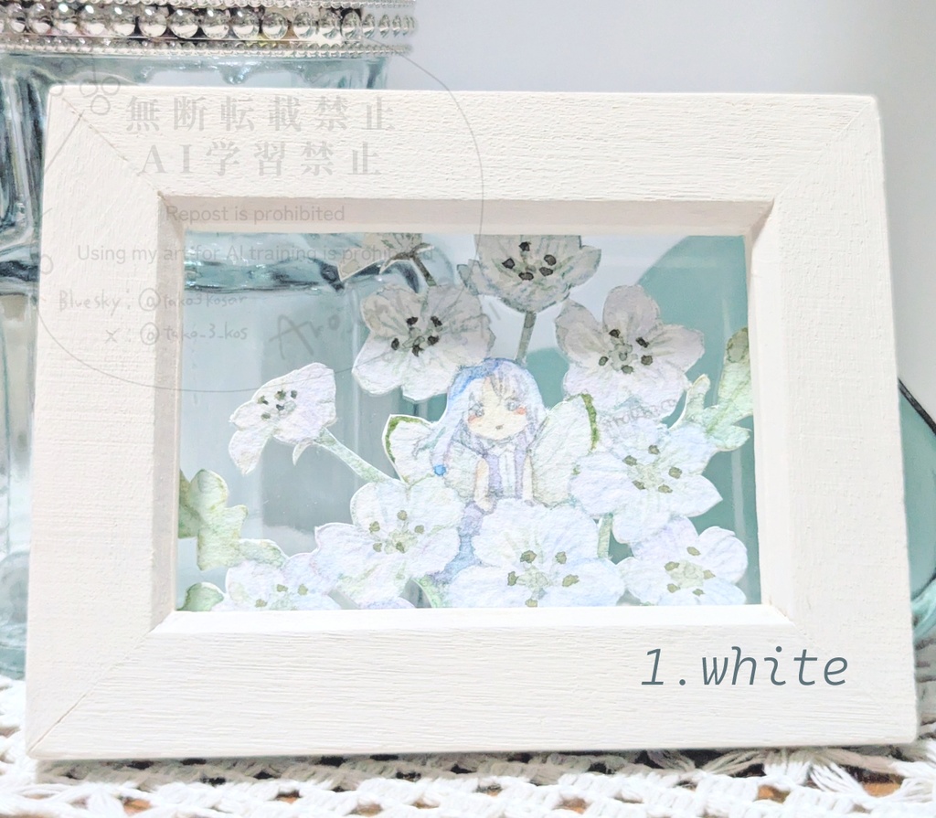 【匿名配送】切り絵のミニ原画