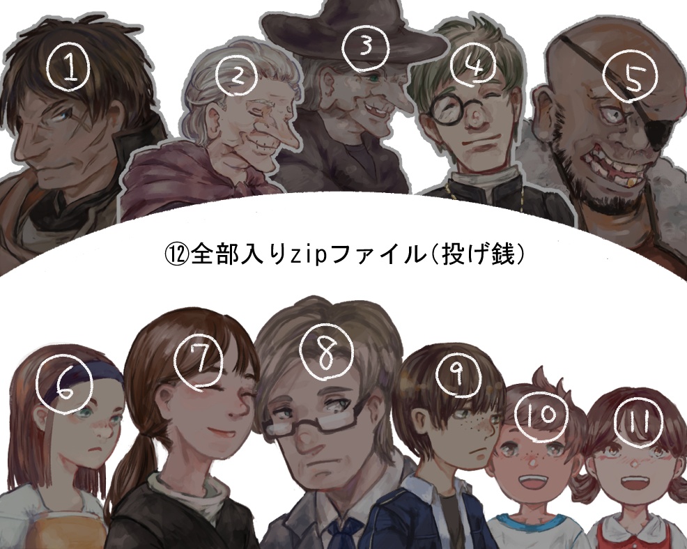 立ち絵につかえるフリー素材