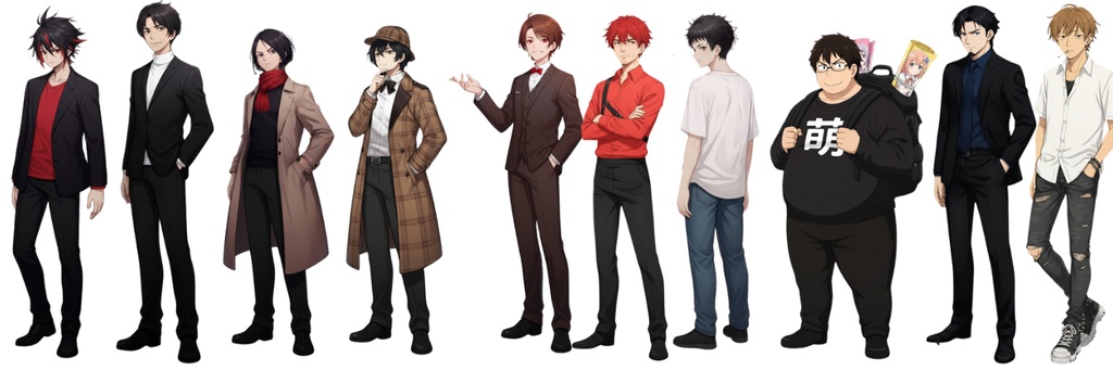 【AIアニメ塗り立ち絵】TRPG・創作・配信キャラを高品質に描きます(背景透過)