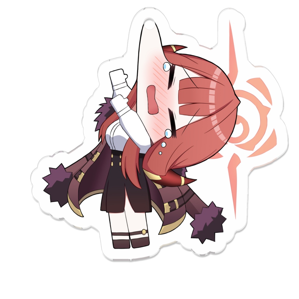 アクリルキーホルダー　ほっぺ引っ張られアルちゃん