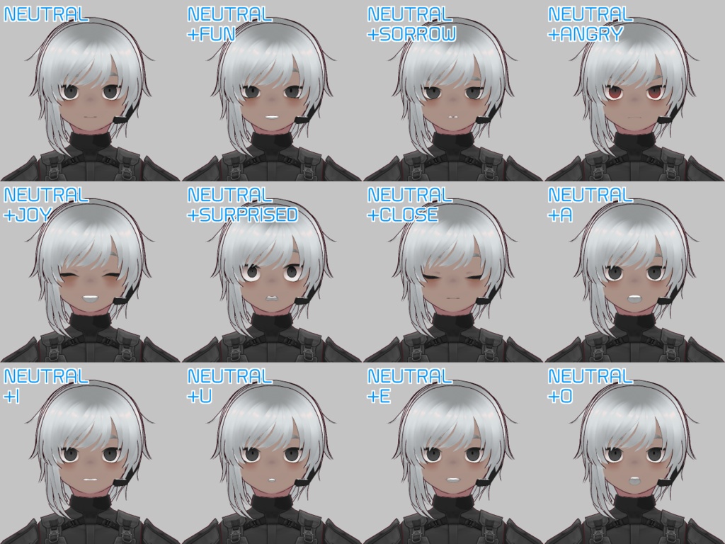 【無料】VRoidプリセットチャレンジ2023 サンプルデータ【.VRoid】