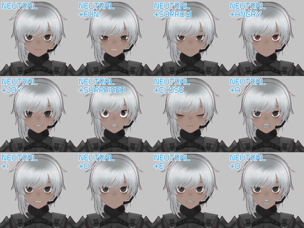 【無料】VRoidプリセットチャレンジ2023 サンプルデータ【.VRoid】