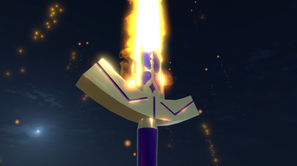 【Unity/VRChat】Promised Victory Sword ( Effects + Sword )