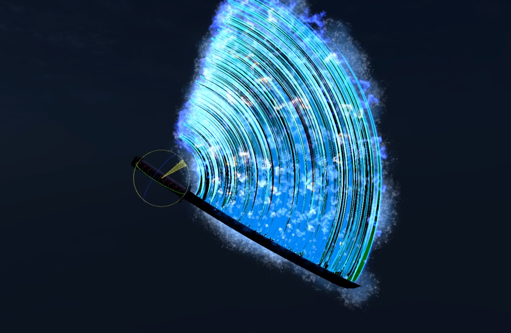 【Unity/VRChat】Water Dance Sword ( Effects + Sword )