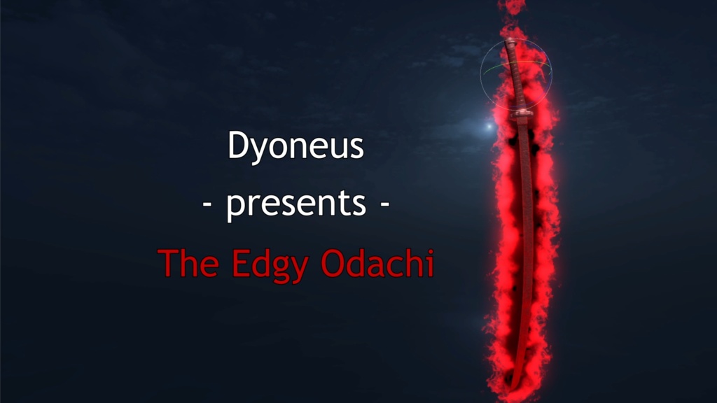 【Unity/VRChat】Edgy Odachi ( Effects + Sword )