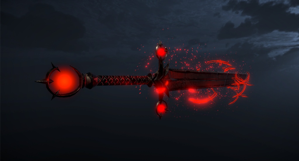 【Unity/VRChat】Diabolic Sword ( Effects + Sword )