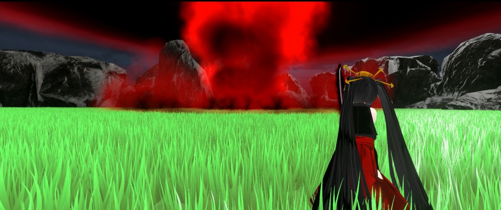 【Unity/VRChat】Dark Inaba Tsukuyo ( Effects+Avatar Animation (SDK3.0)+OnRelease ))