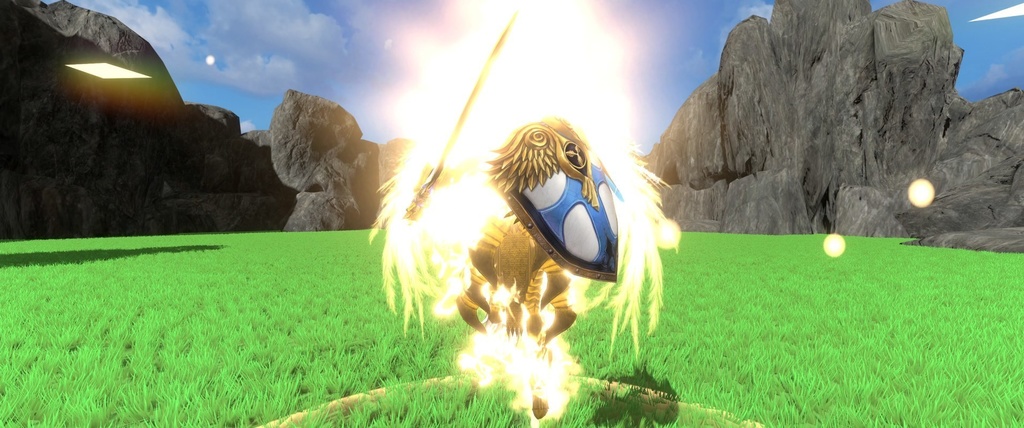 【Unity/VRChat】Light Paladin ( Effects + Avatar Animation(SDK3.0) + SoundOnCollision )