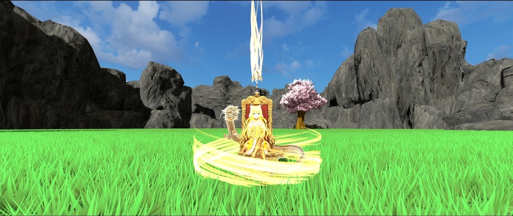 【Unity/VRChat】Divine Dragon Throne ( Effects + Throne Meshes )