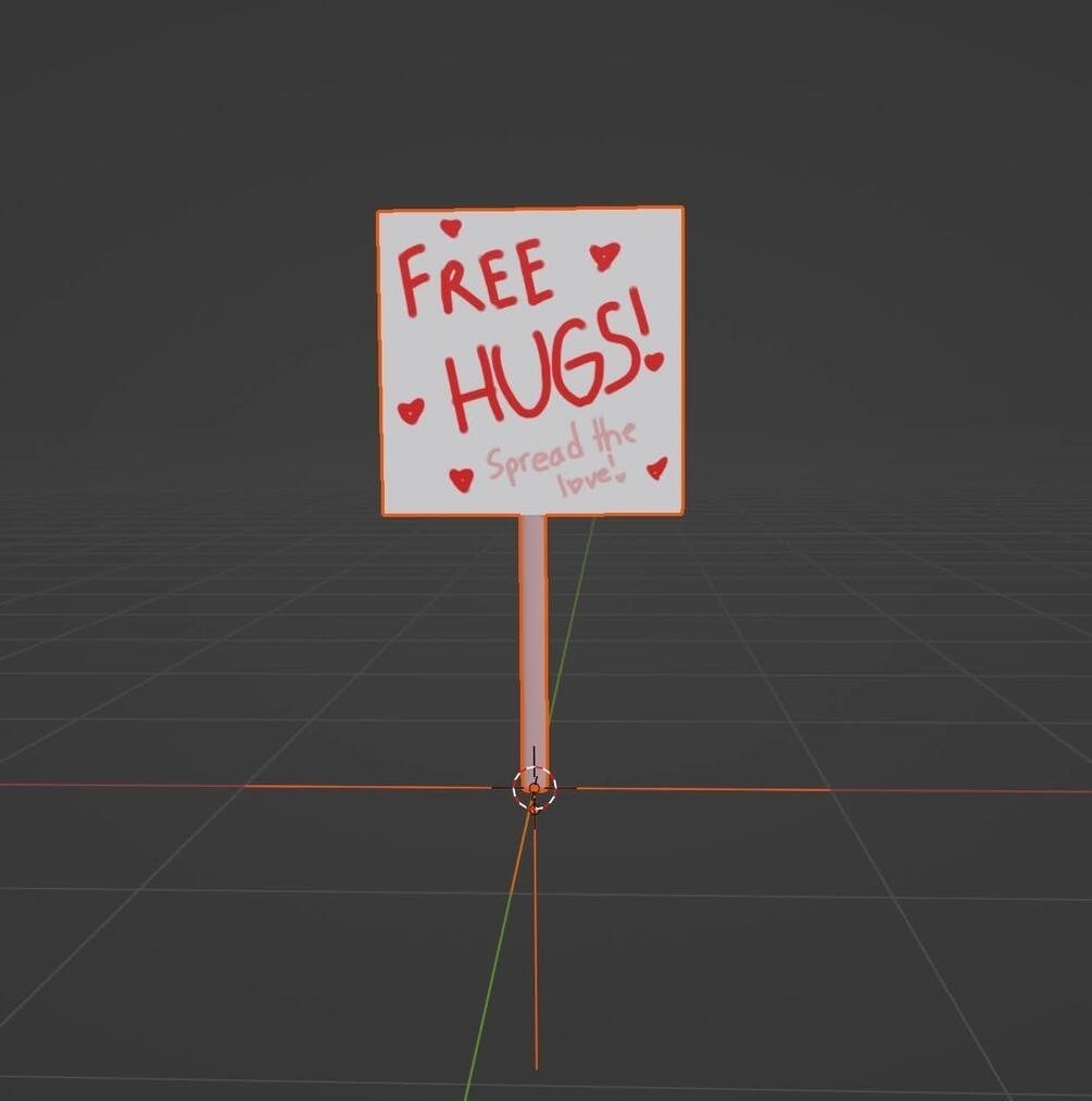 Free Hugs Sign - Spread the Love!