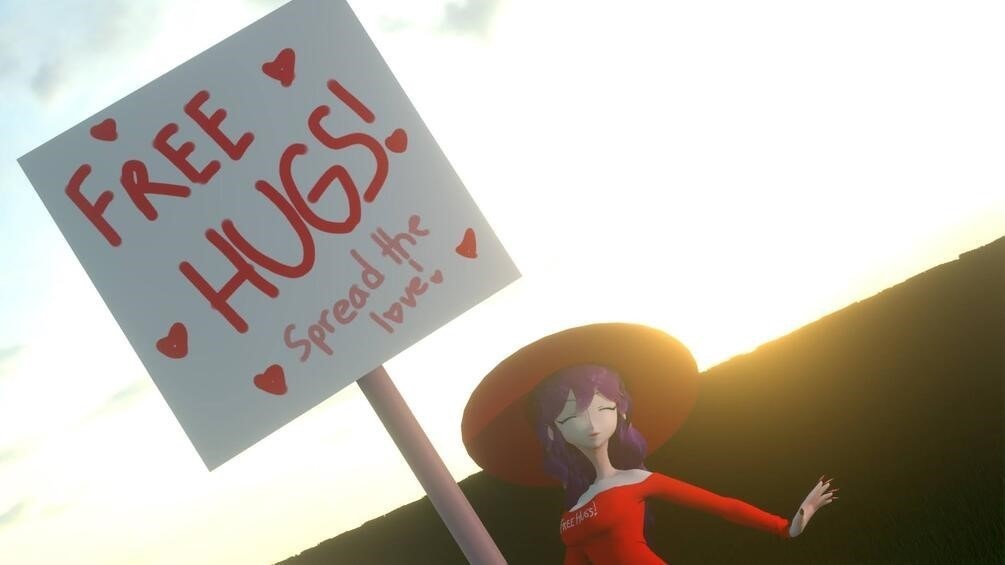 Free Hugs Sign - Spread the Love!