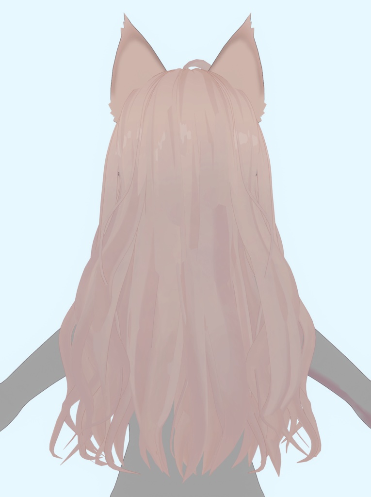 【VRoid 】♥ Wavy Hair ♥ 巻き毛 【 Includes 3 colors 】EARS NOT INCLUDED