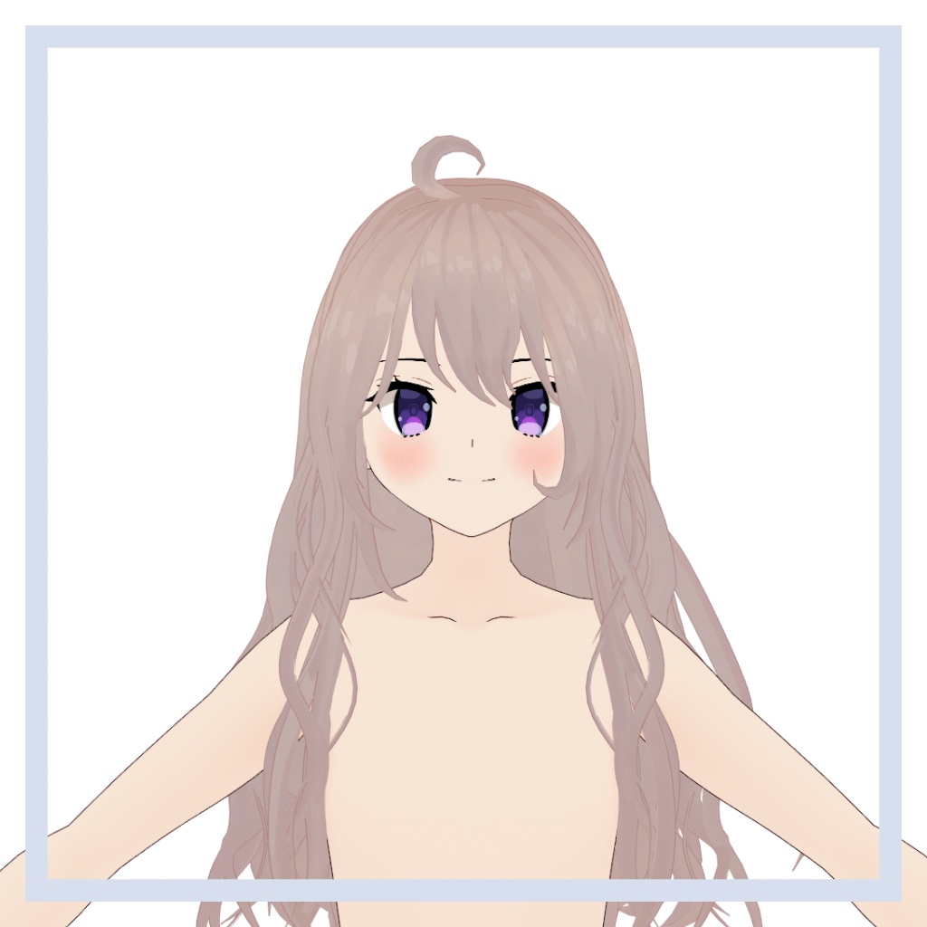【VRoid 】♥ Wavy Hair ♥ 巻き毛 【 Includes 3 colors 】EARS NOT INCLUDED