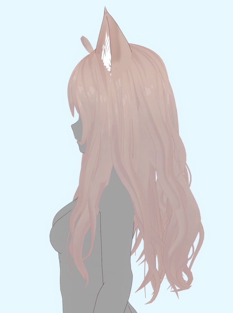 【VRoid 】♥ Wavy Hair ♥ 巻き毛 【 Includes 3 colors 】EARS NOT INCLUDED