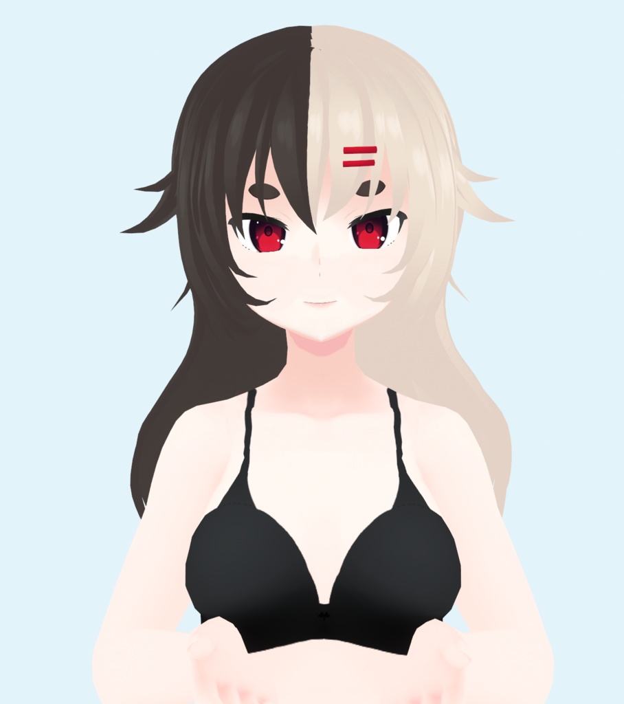 【VRoid 】♥ Two Hair 2n1 ♥ 2本の髪 pigtail hairstyle AND long hair! ♥