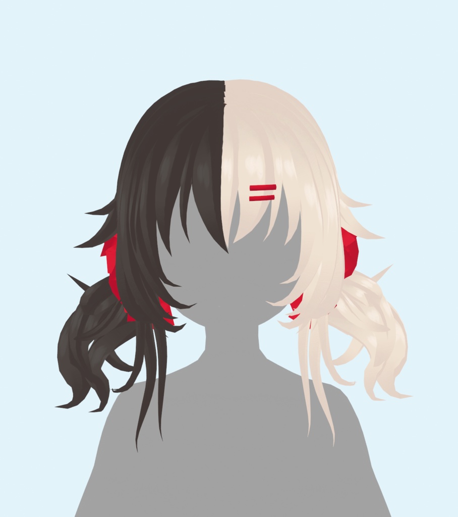 【VRoid 】♥ Two Hair 2n1 ♥ 2本の髪 pigtail hairstyle AND long hair! ♥