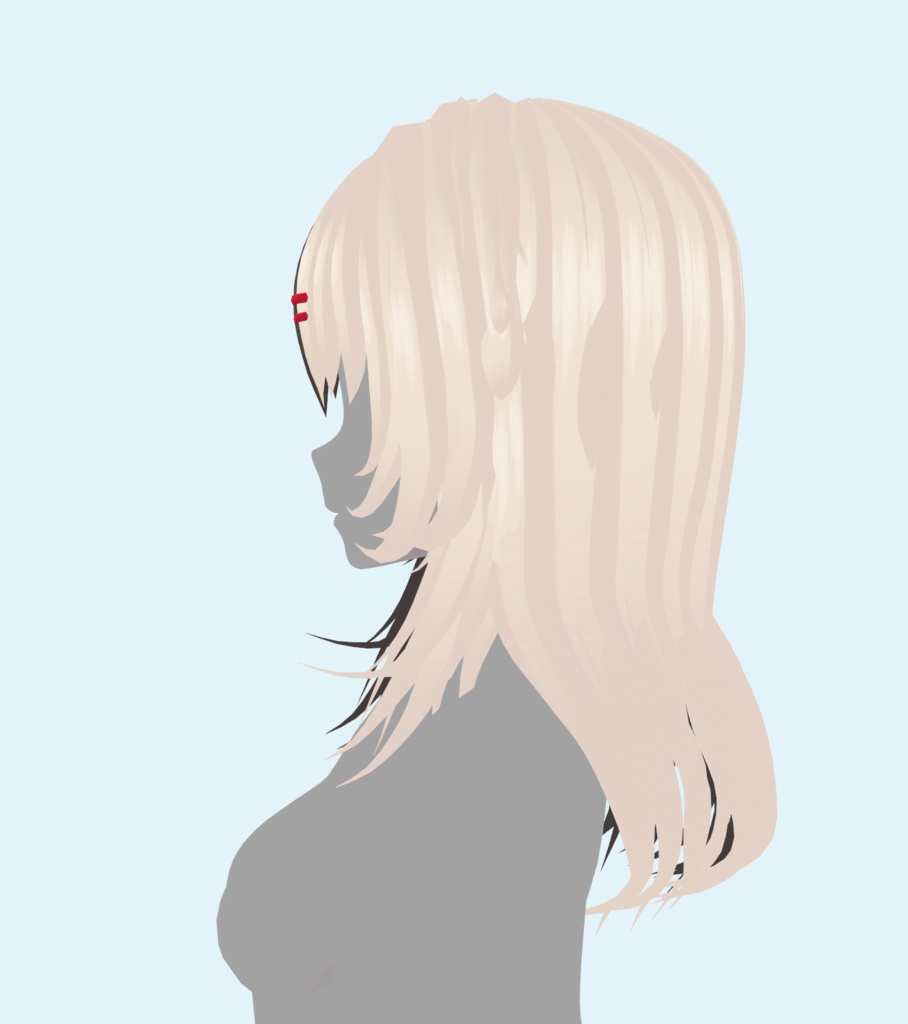 【VRoid 】♥ Two Hair 2n1 ♥ 2本の髪 pigtail hairstyle AND long hair! ♥