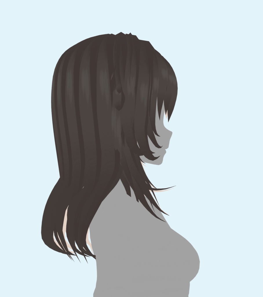 【VRoid 】♥ Two Hair 2n1 ♥ 2本の髪 pigtail hairstyle AND long hair! ♥