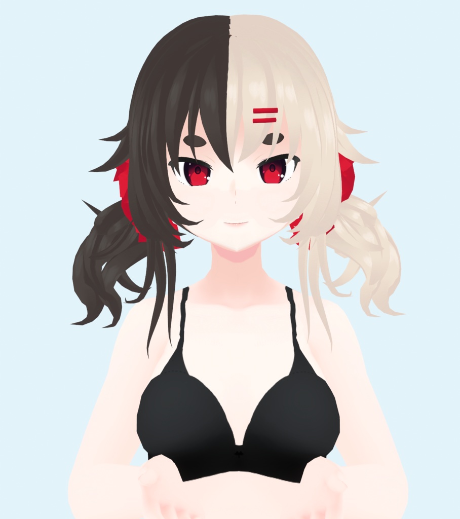 【VRoid 】♥ Two Hair 2n1 ♥ 2本の髪 pigtail hairstyle AND long hair! ♥