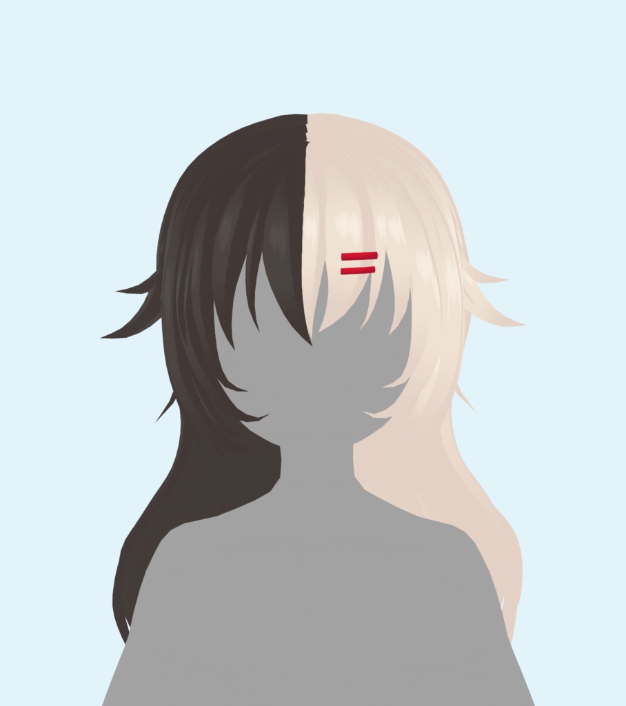 【VRoid 】♥ Two Hair 2n1 ♥ 2本の髪 pigtail hairstyle AND long hair! ♥