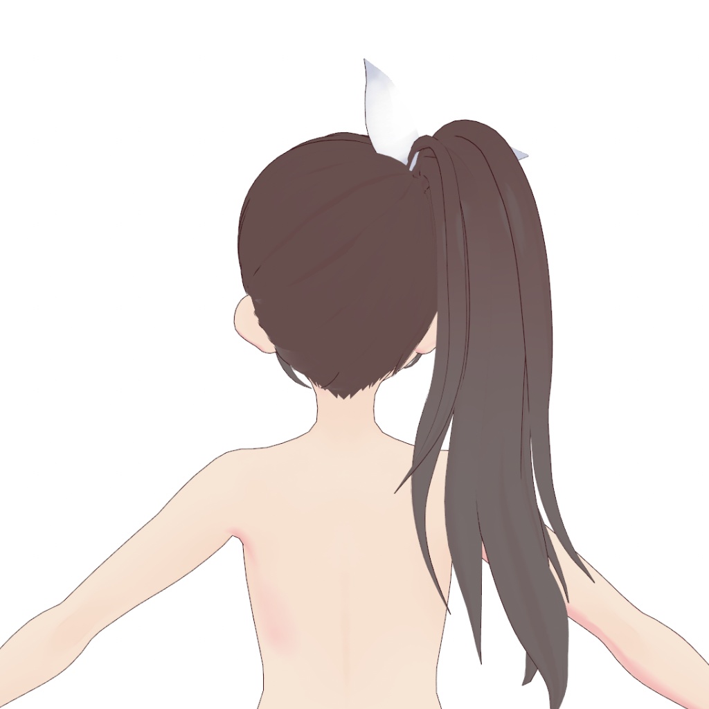 【VRoid 】♥ Side ponytail with bow ♥  ポニーテール