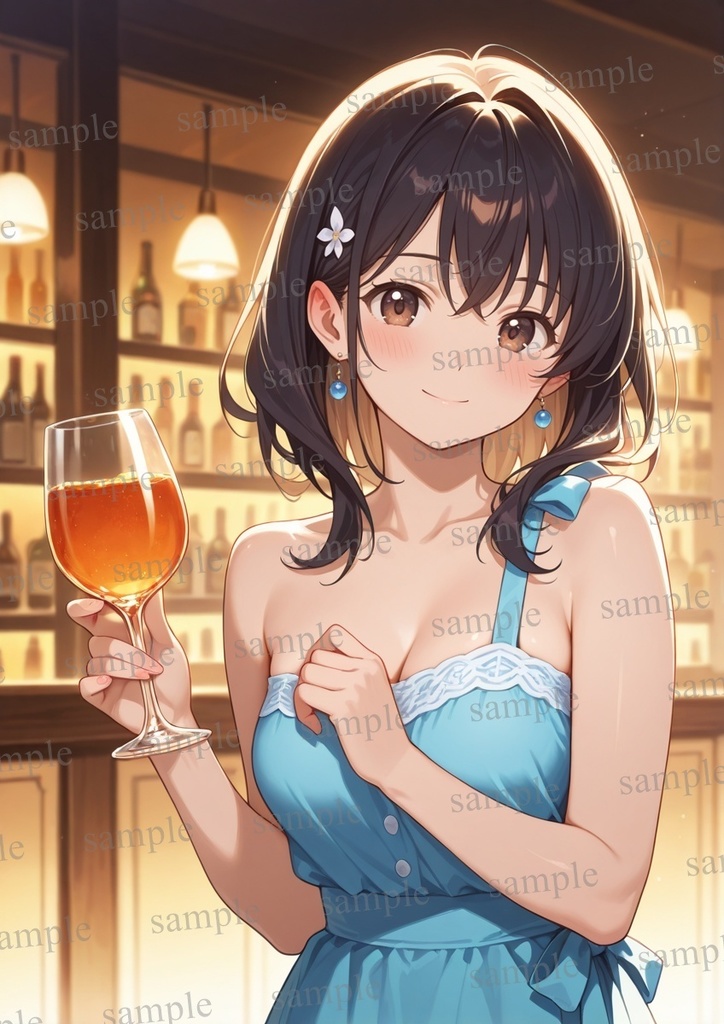 【100枚】CG集　AIイラスト集　ドレス　お酒