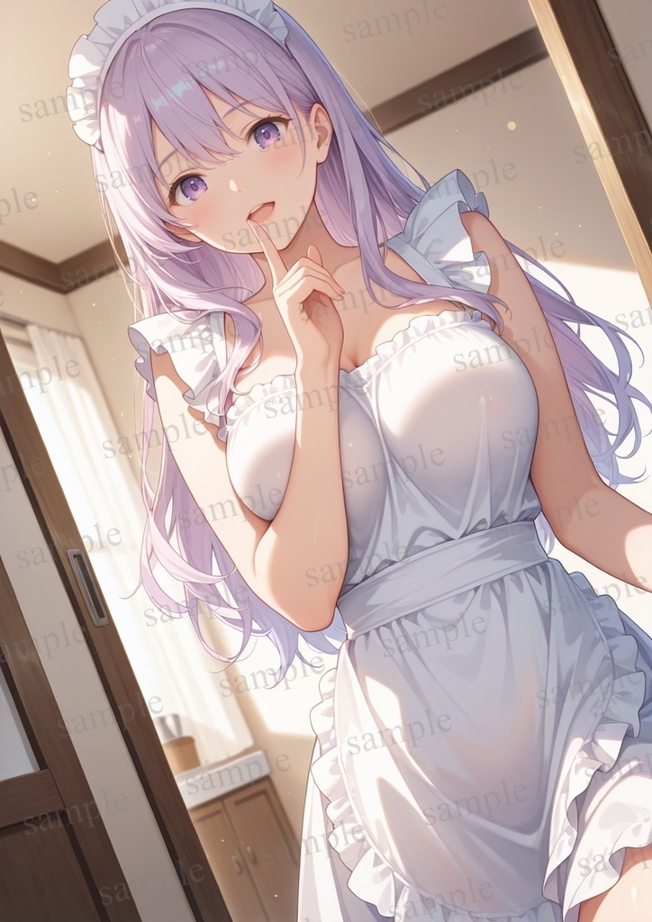 【10枚セット】有栖川凛 オリジナル 美少女 AIイラスト ポスター メイド コスプレ