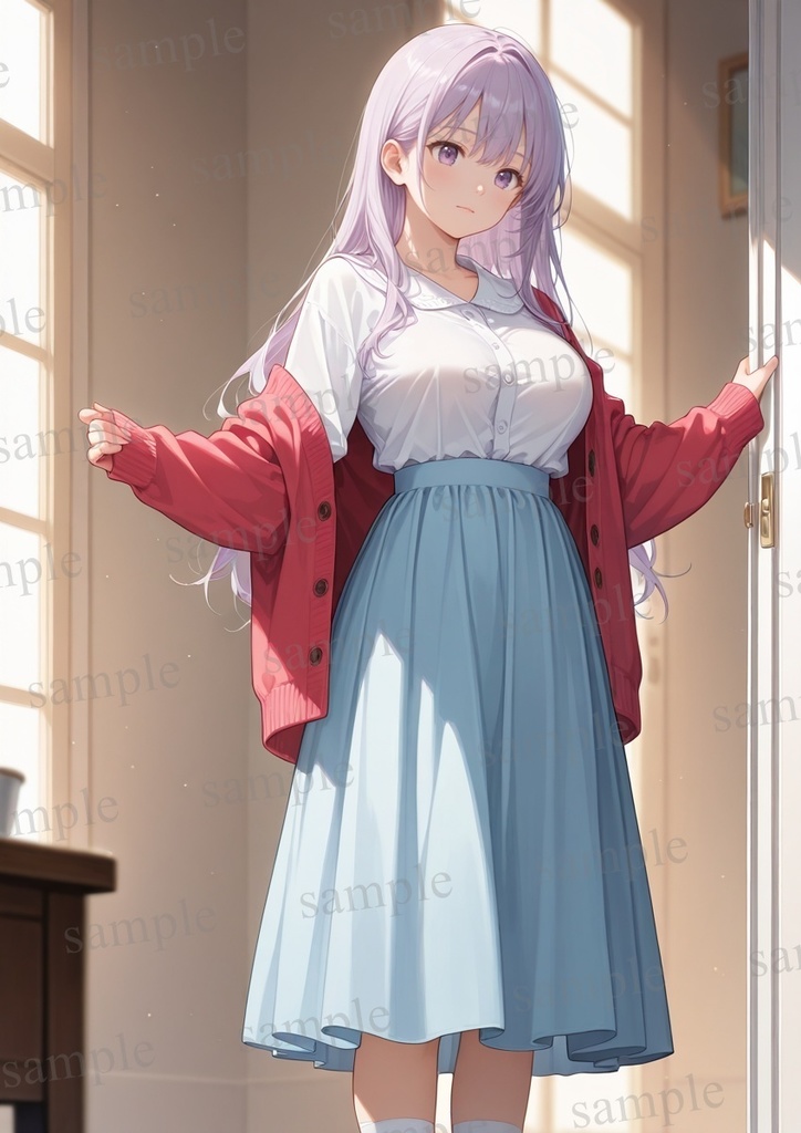 【10枚セット】有栖川凛 オリジナル 美少女 AIイラスト ポスター 2