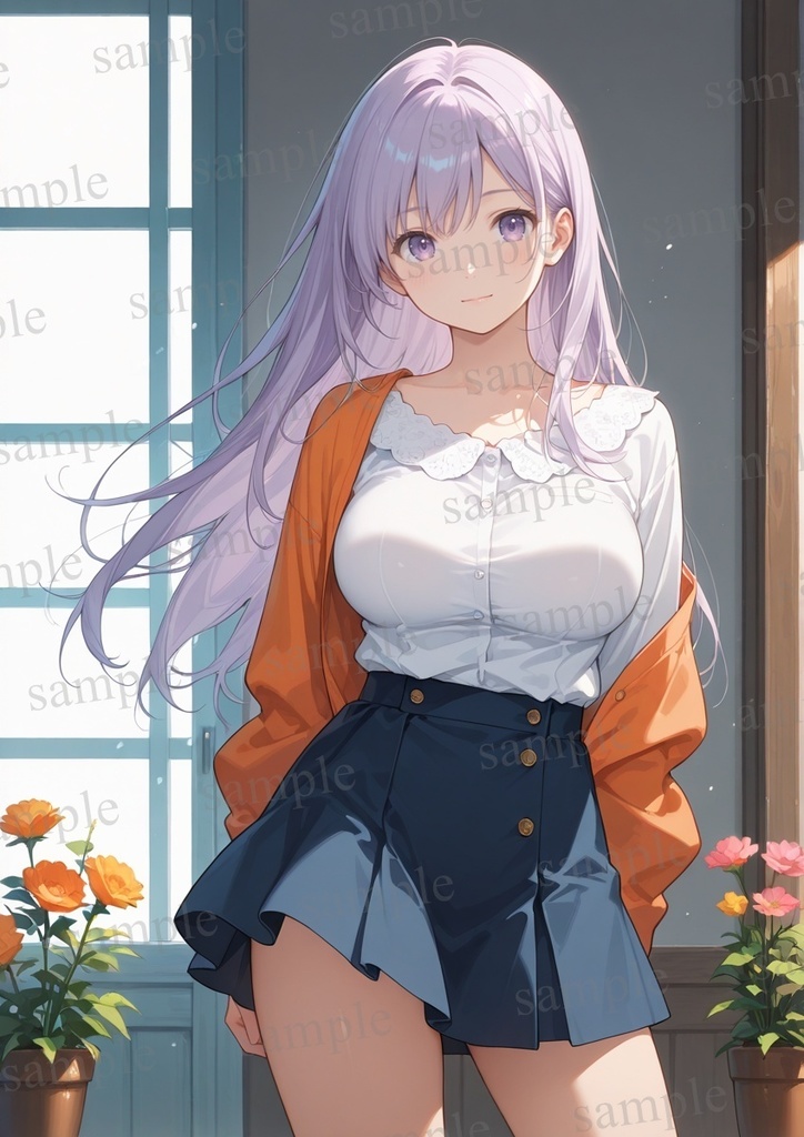 【10枚セット】有栖川凛 オリジナル 美少女 AIイラスト ポスター 2